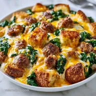 Easy Breakfast Strata Recipe with Sausage