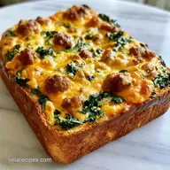French Bread Egg Bake with Sausage