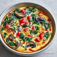 Healthy Garden Vegetable Egg Bake: Fluffy and Golden