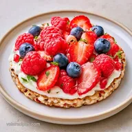 Greek Yogurt Rice Cake with Protein Powder
