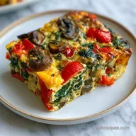 Healthy Veggie Breakfast Casserole: Fluffy and Savory