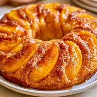 Old Fashioned Healthy Peach Breakfast Cake
