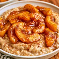 Peach Cobbler Oatmeal in 20 Minutes