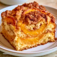 Peach Coffee Cake for 12 Slices