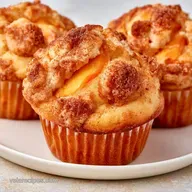 Peach Streusel Muffins in 28 Minutes