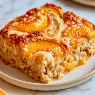 Peaches And Cream Baked Oatmeal for 6