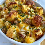 Make-Ahead Sausage and Bread Casserole