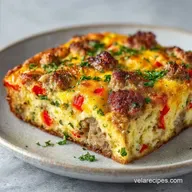 Sausage and Egg Bake for 8 Servings