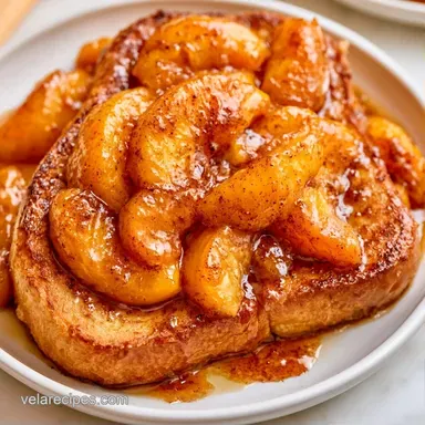 Peach Cobbler French Toast in 75 Minutes Recipe Card