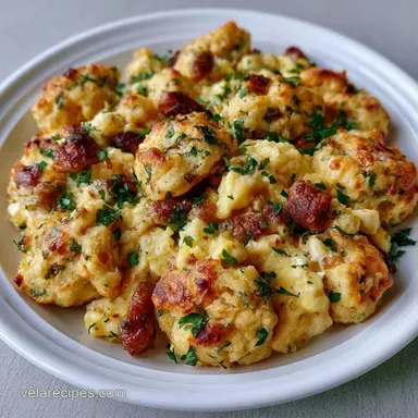 Biscuit Egg Casserole with Sausage Recipe Card