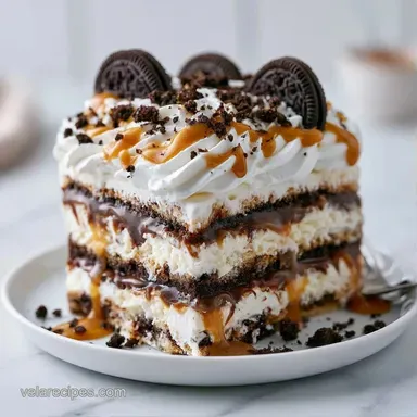 Cool Whip Ice Cream Sandwich Cake for 12 Recipe Card