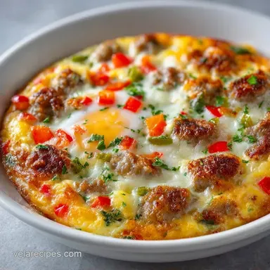 Easy Egg Breakfast Casserole with Sausage