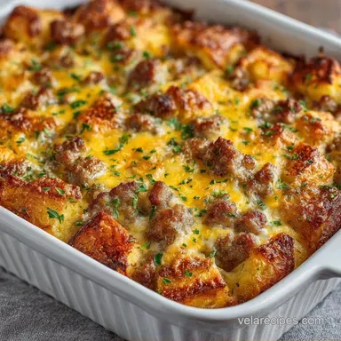 Frozen Breakfast Casserole with Sausage Recipe Card