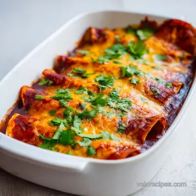 Ground Beef Enchiladas in 40 Minutes Recipe Card