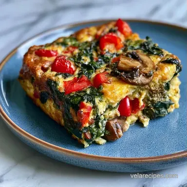 Healthy Veggie Breakfast Casserole: Make-Ahead Recipe Card