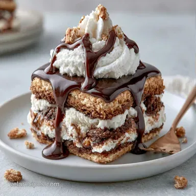 Ice Cream Sandwich Dessert for 16 Recipe Card