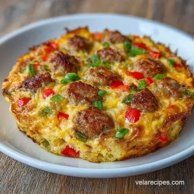 Egg Casserole with Sausage and Potatoes Recipe Card