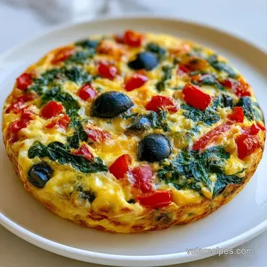 Mediterranean Egg Breakfast Bake for 8 Recipe Card