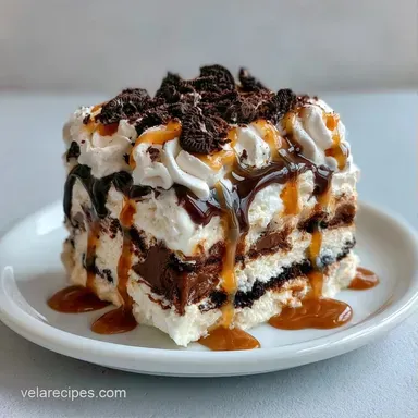 No Bake Ice Cream Sandwich Cake for 12 Recipe Card