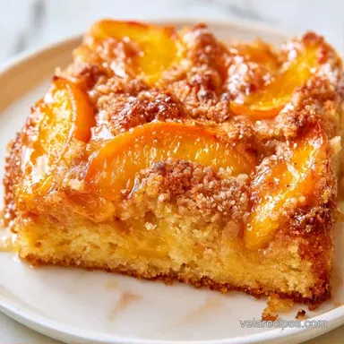 Peach Crumb Cake in 1 Hour 15 Minutes Recipe Card