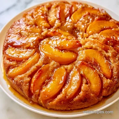 Peach Brown Sugar Cake in 43 Minutes Recipe Card