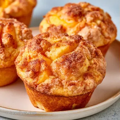Peach Streusel Muffins in 28 Minutes Recipe Card