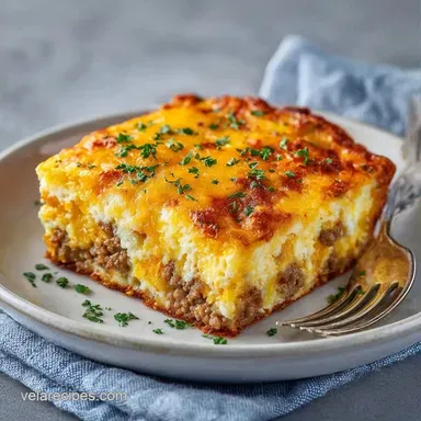 Prep Ahead Breakfast Casserole: Sausage Recipe Card