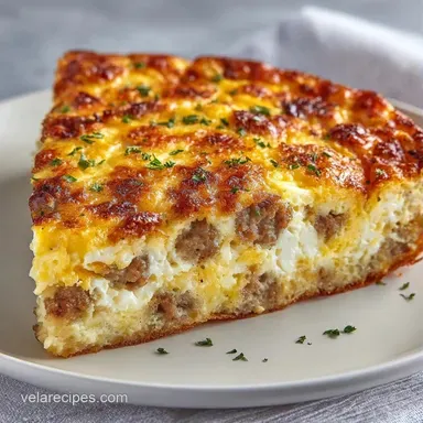 Quick Breakfast Casserole Recipe for 12 Recipe Card