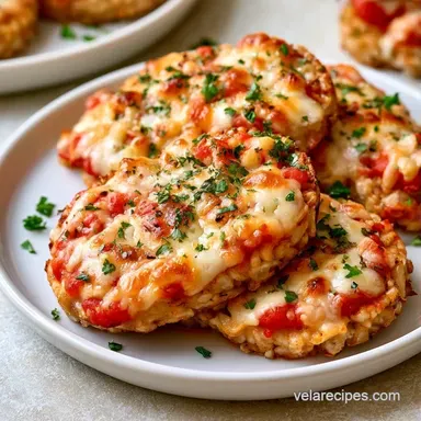 Rice Cake Pizza in 9 Minutes Recipe Card