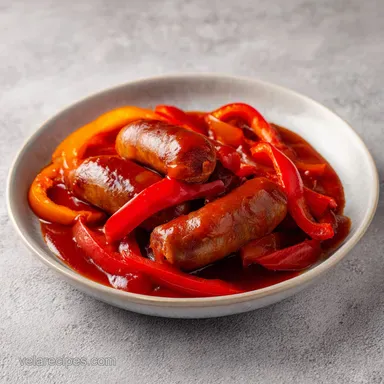 Sausage and Peppers with Marinara Recipe Card