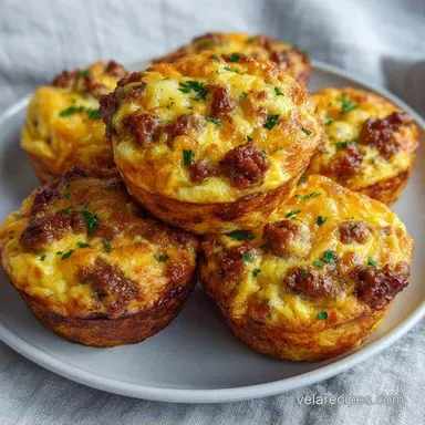 Sausage Egg Muffin Recipe: Meal Prep Recipe Card
