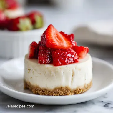 Strawberry Cheesecake: Silky and Baked Recipe Card