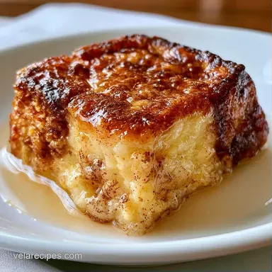 French Toast Casserole for 8 Servings Recipe Card
