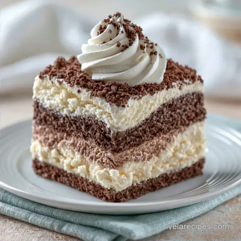 No Bake 4 Ingredient Ice Cream Cake