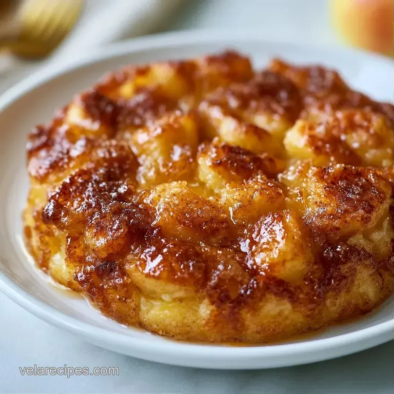 A warm, toasted square of cinnamon bread on a white plate, drizzled with amber syrup and topped with a mint leaf.