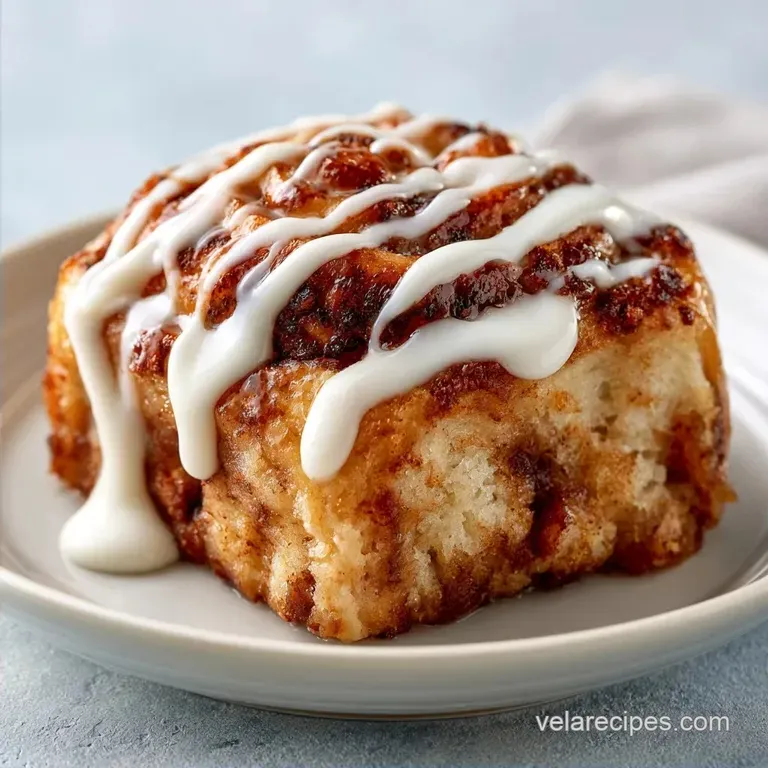 Baked Cinnamon Roll Casserole with Heavy Cream
