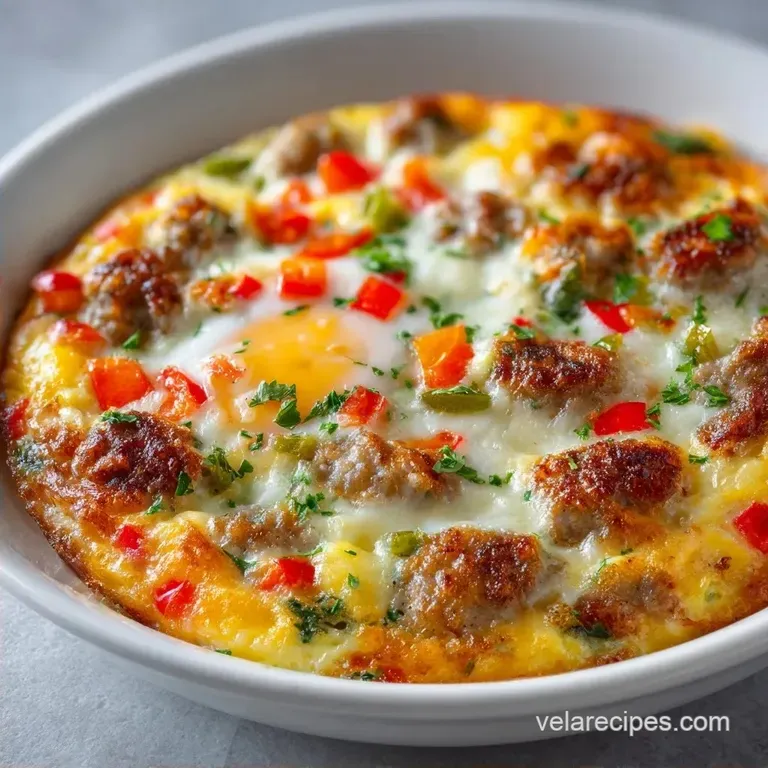 Easy Egg Breakfast Casserole: Savory and Golden