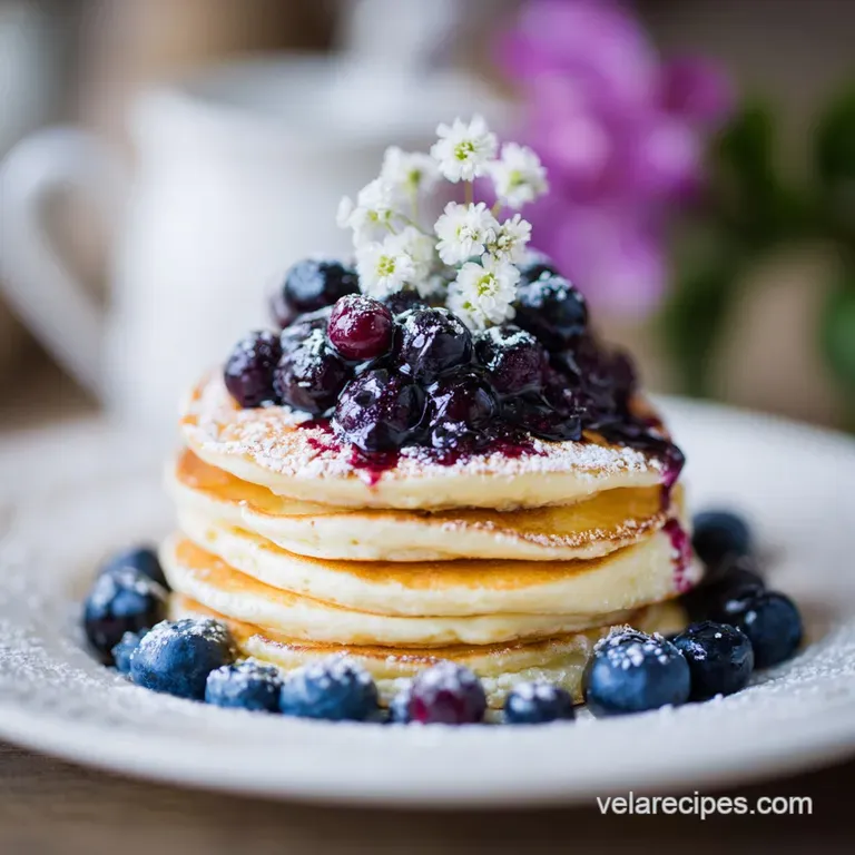 Easy Fluffy Blueberry Pancakes: Cloud-Like and Simple