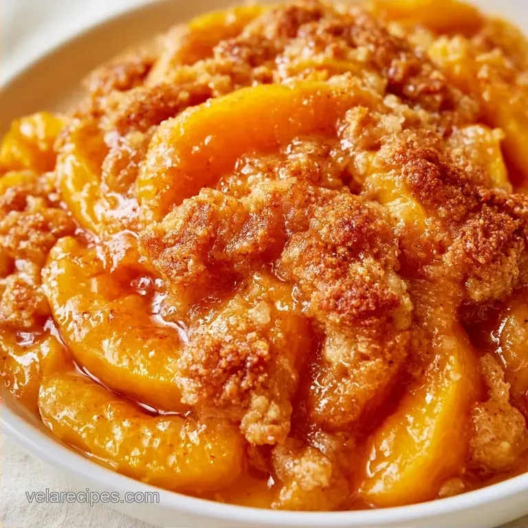 Gluten Free Peach Crisp with Almond Flour