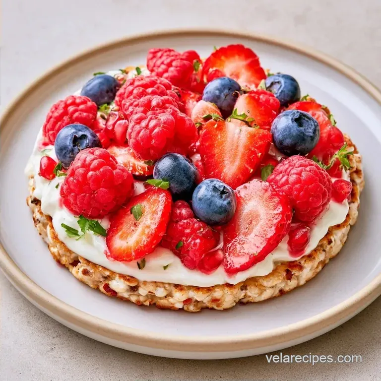 Greek Yogurt Rice Cake with Protein Powder