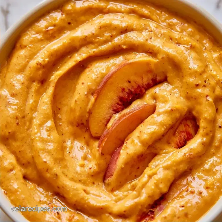 Ultra-Creamy Healthy Peach Smoothie Bowl