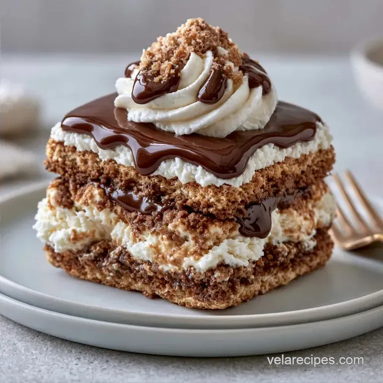 Baking Dish Ice Cream Sandwich Dessert with Cream Cheese