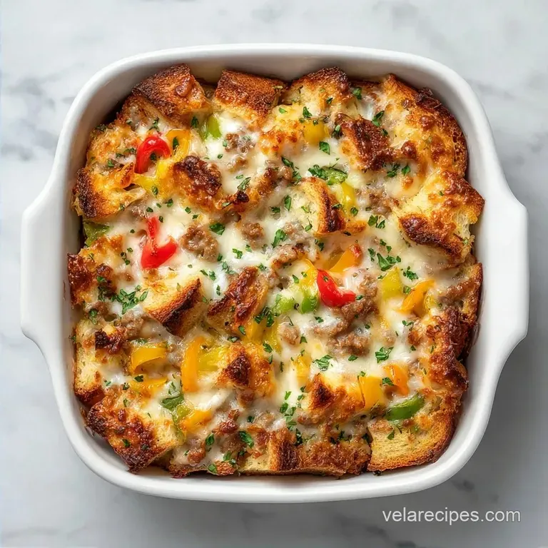 Make Ahead Sausage Egg Bake: Savory and Velvety