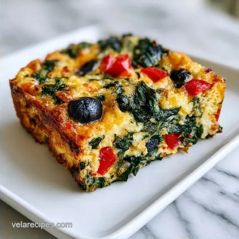 Mediterranean Egg Breakfast Bake: Silky and Savory