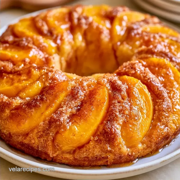 Old Fashioned Healthy Peach Breakfast Cake