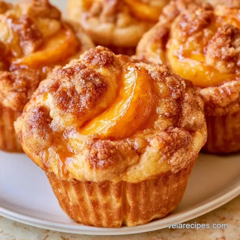 Peach Cobbler Muffins: Southern Style with Streusel