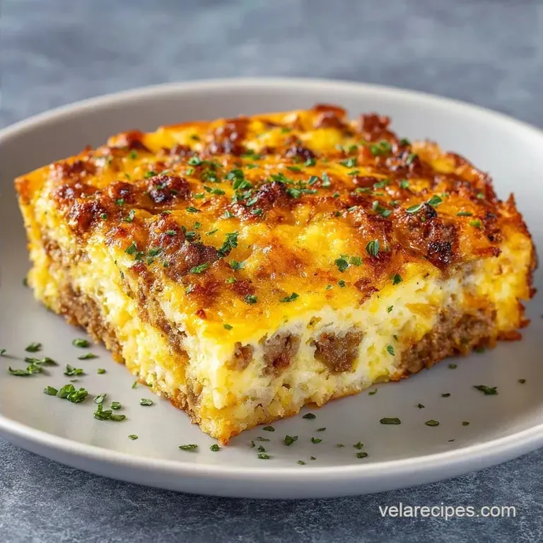 Prep Ahead Breakfast Casserole: Sausage and Hash Browns