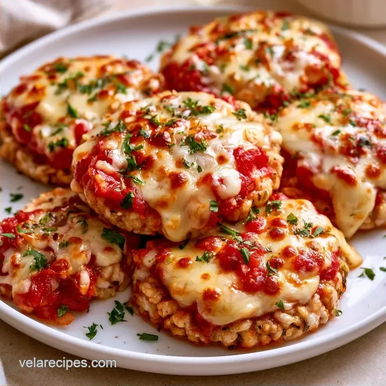 Crispy Rice Cake Pizza: High Protein Snack