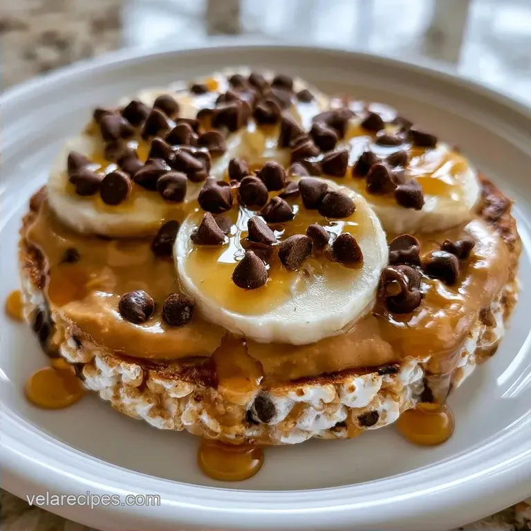 Rice Cakes with Peanut Butter and Banana