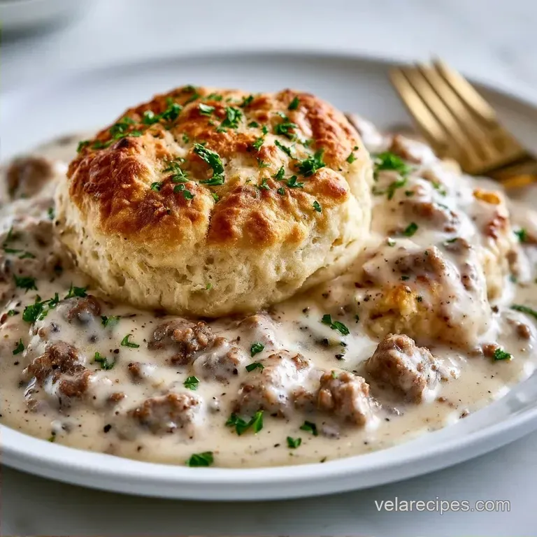 Sausage Gravy Biscuit Bake in 40 Minutes